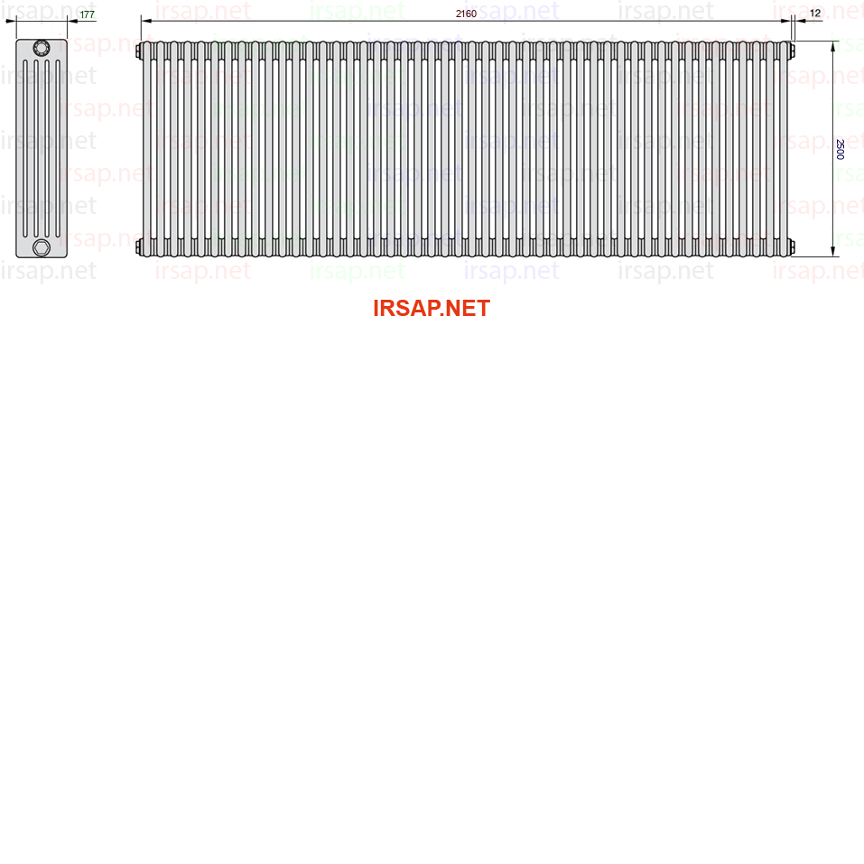 Радиатор IRSAP Tesi 52500/48 T22 CL 01